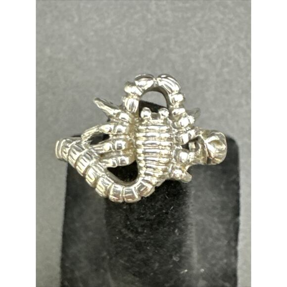 New Condition Sterling Silver Scorpion Scorpio Ring 925 Size 10 - Picture 1 of 7